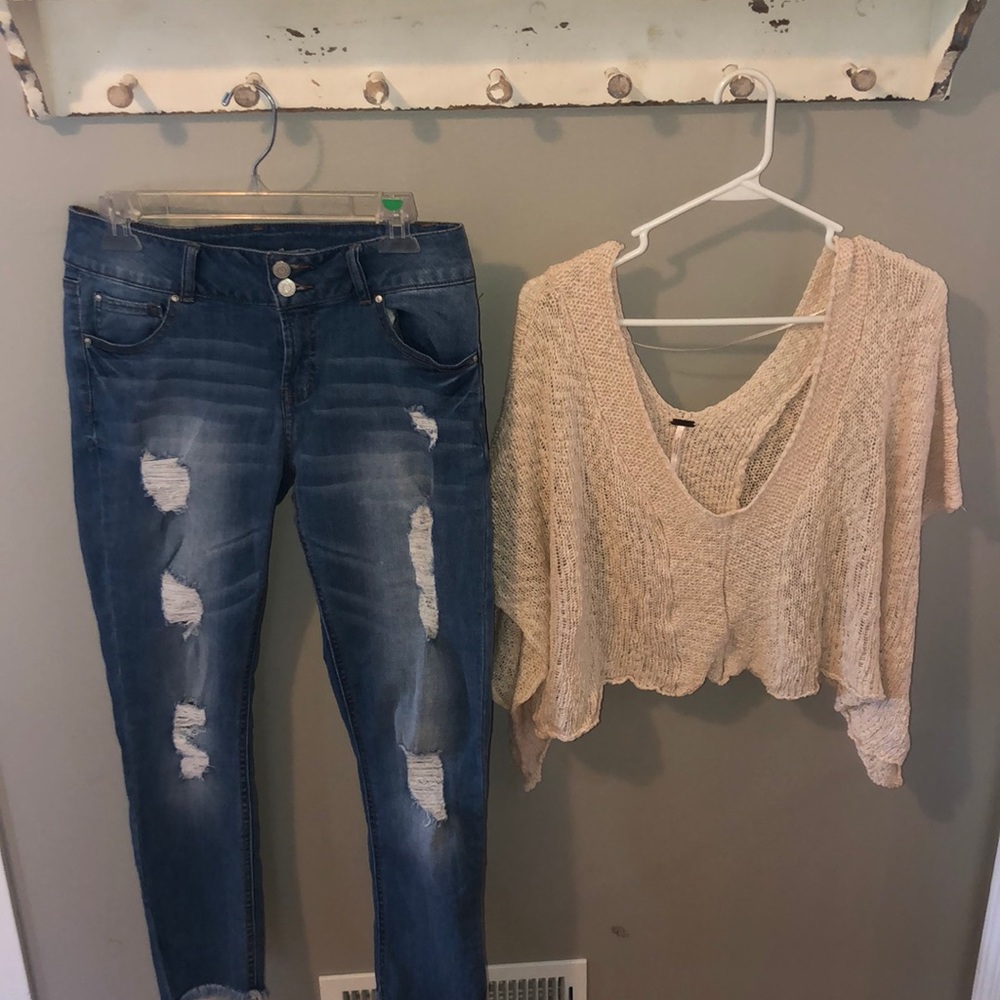 Free people knit crop top